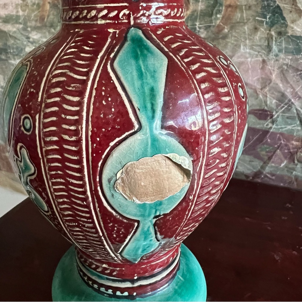 1960s Gmundner Keramik Pitcher Vase Austrian Pottery - Picture 6 of 10